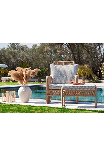 Vivense VİTA BAHÇE VE BALKON KOLTUĞU, PUFLU