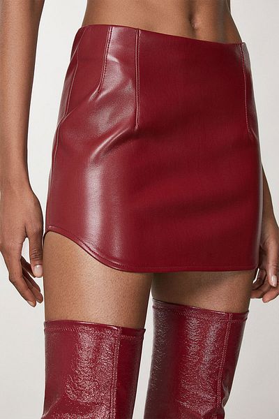 Patrizia Pepe ESSENTIAL MINI SKIRT - PATRIZIA PEPE - RED, 40