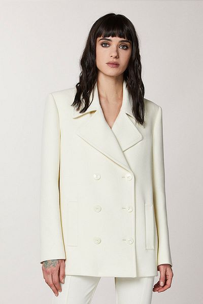 Patrizia Pepe SHORT COAT - PATRIZIA PEPE - BEIGE, 40