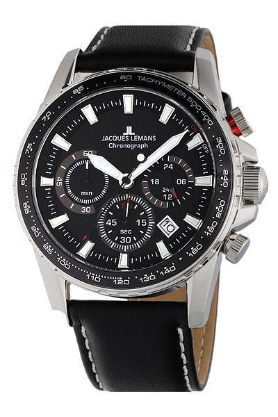 Jacques Lemans Mens Watch 1-2099a, Quartz, 42mm, 10atm