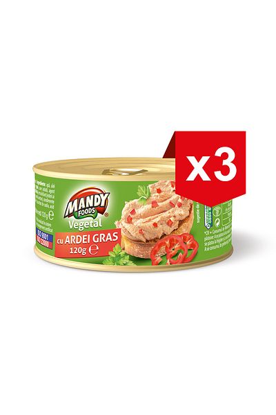 MANDY Vegetable Pate With Red Peppers 120 G X3pcs