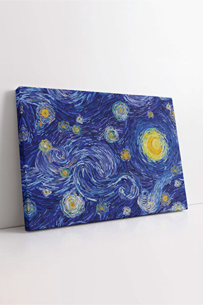 KOSS Dijital Платно с картина „Звездна нощ“ на Ван Гог, платно „Звездно небе“...