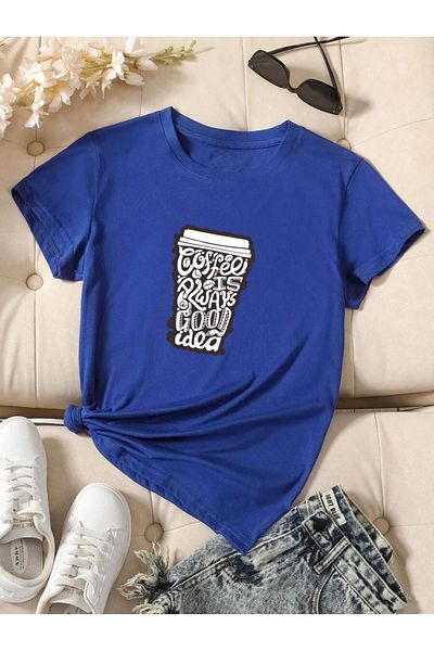 uyguntarz Μπλουζάκι με στάμπα Unisex Special Design για τους λάτρεις του καφέ