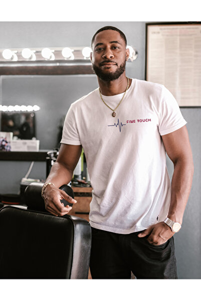 Fine Touch Short Sleeve Comfort Basic Skin Friendly, Breathable, Printed T-Sh...