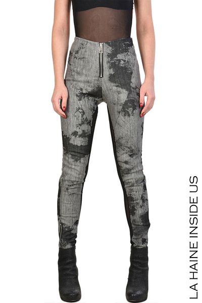 La Haine Inside Us Lemans Skinny Denim Pants - - Gray, L