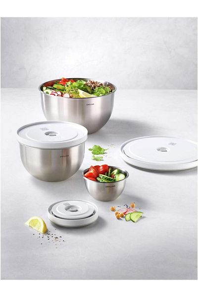 ZWILLING Fresh & Save Vacuum Storage Bowl Set S/M/L Stainless Steel