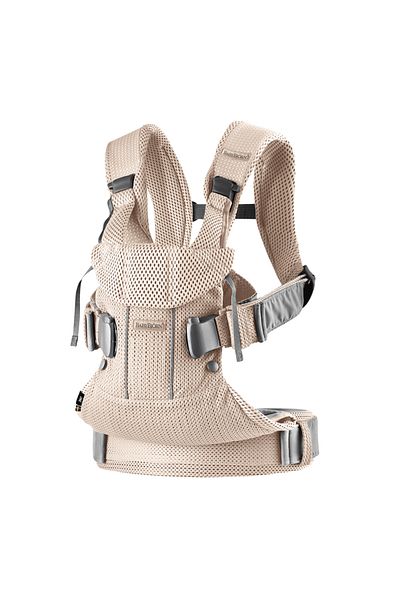 BabyBjörn BabyBjorn - One Anatomical Baby Carrier, 0-15 kg, birth-3 years, with multiple positions, Pink Mesh