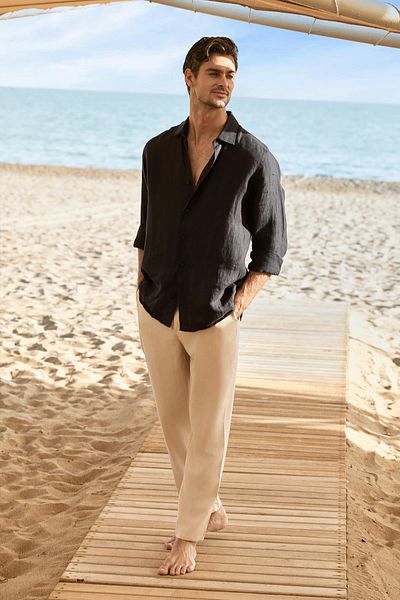 Haşema Men's Linen Trousers 4020