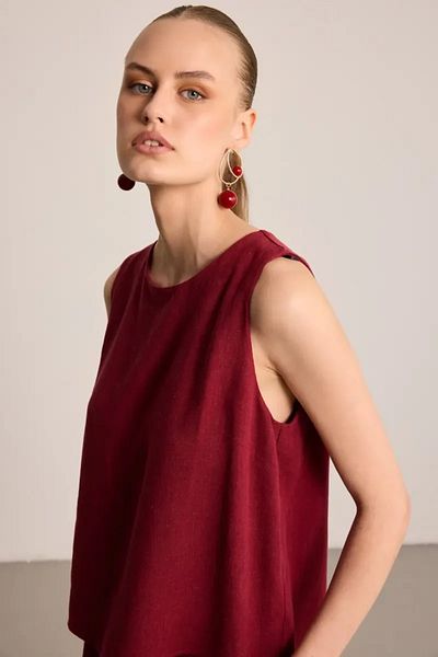 Gusto Ball Beaded Design Earrings - Gold