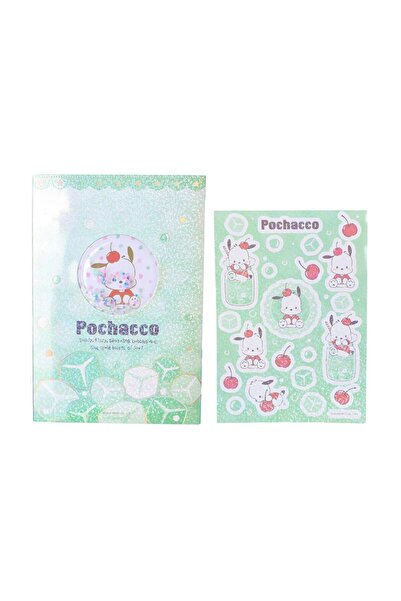 Miniso Sanrio Lisanslı Pochacco Renkli Yaz Serisi Sert Kapak Sallantılı Not D...