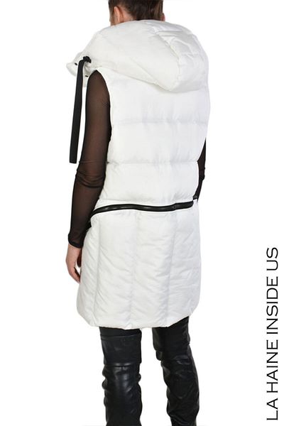 La Haine Inside Us WOMEN'S ASYMMETRIC TEETSI VEST - LA HAINE INSIDE US - WHITE, M