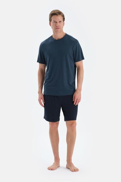 Dagi Indigo Combed Modal Double Shorts