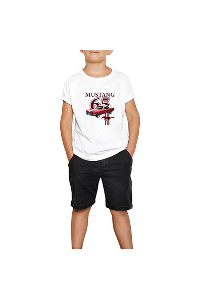 Z zepplin Ford Must. 1965 White Children's T-Shirt
