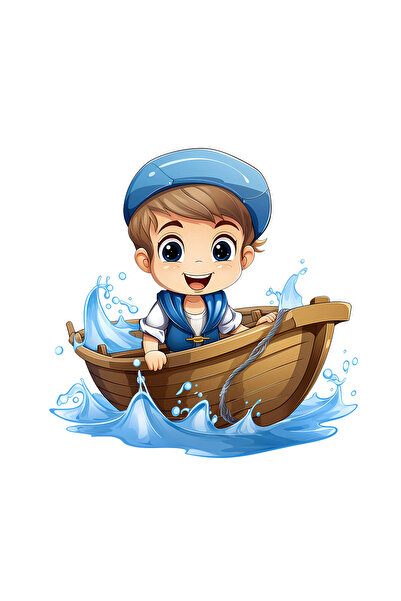 INOVATIX Set de 8 autocolante Sailor Boy Utano, INOVATIX®. 6 cm