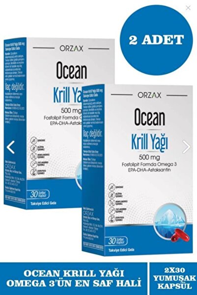 Ocean humanlife Krill Oil 500 mg 30 Kapsül 2 Adet