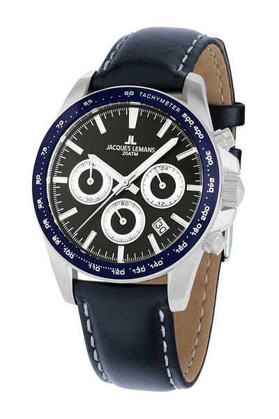 Jacques Lemans Ανδρικό Ρολόι Jacques Lemans 1-1877C, Quartz, 40mm, 20ATM