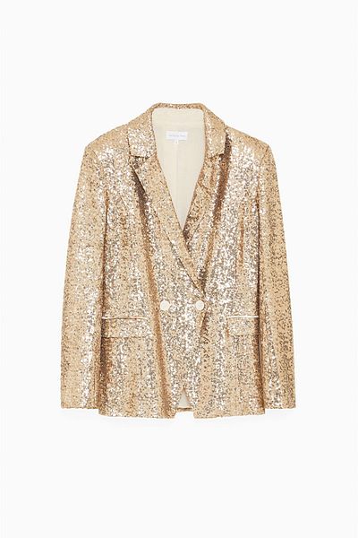 Patrizia Pepe SEQUIN JACKET - PATRIZIA PEPE - GOLD, M