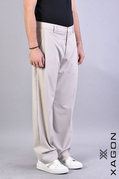 EXAGON Wide Fit Comfort Pants - Xagon - Beige, 50