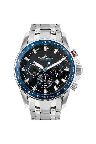 Jacques Lemans Ανδρικό Ρολόι Jacques Lemans 1-2099E, Quartz, 42mm, 10ATM