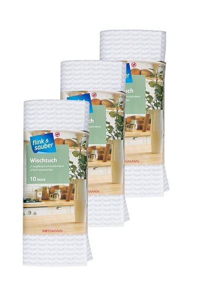 Flink Sauber General Cleaning Cloth 38X50Cm 10Pcs (3 Pieces)
