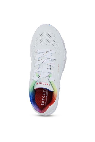 SKECHERS Dětské tenisky Skechers Uno Lite - Rainbow S, bílé