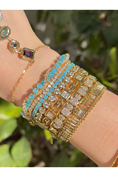 Opia JEWELRY - Mavi Taşlı Su Yolu Bileklik