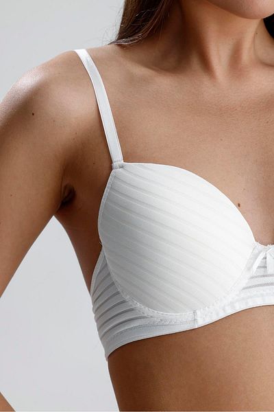 Kompedan Σετ σουτιέν Jacquard Satin Look Supported |   Εκρού 230