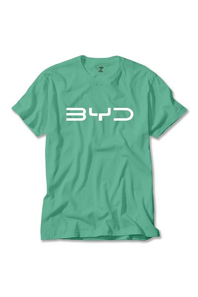 Z zepplin Λογότυπο BYD Λευκό Πράσινο T-Shirt