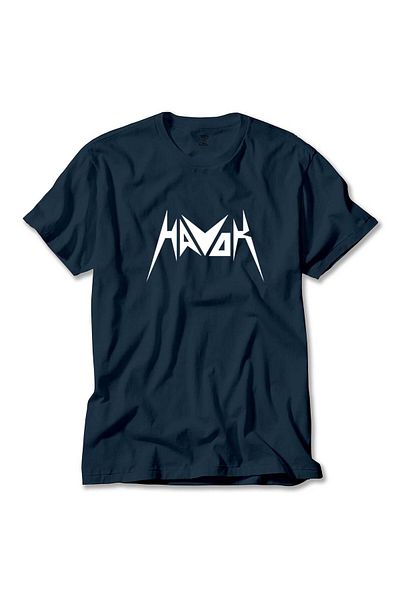 Z zepplin Μπλουζάκι με λογότυπο Havok με κείμενο Navy Blue
