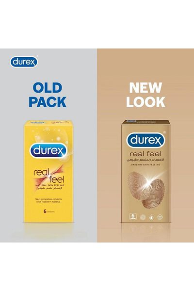 Durex ديوركس واقي ذكري لإحساس بملمس طبيعي 6 واقيات