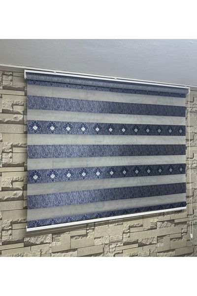 PERDECİNİZ DESENLİ ZEBRA PERDE ALÜMİNYUM KASA(Etek Düz) ENXBOY