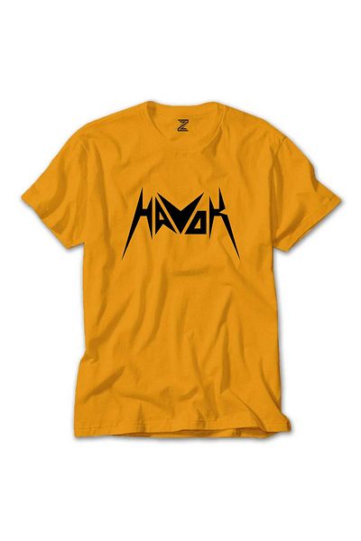 Z zepplin Κίτρινο μπλουζάκι με λογότυπο Havok