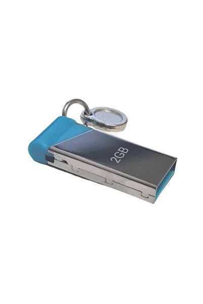 SIKS Stick de memorie, 2 GB, USB 3.0, Gri metalizat / Albastru