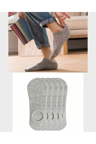 BGK 5 Pairs Unisex Basic Ballerina Socks