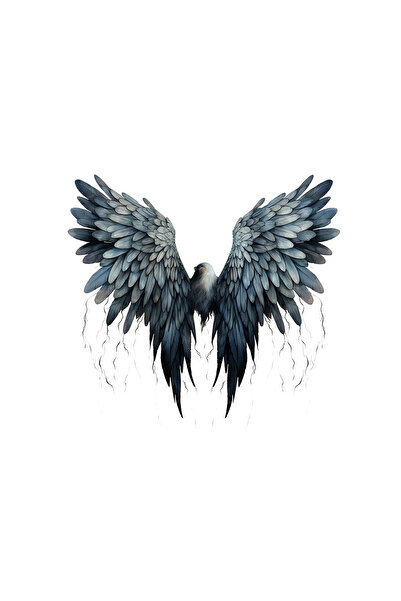 INOVATIX Set de 8 piese, autocolant Aripi de înger Justin, INOVATIX®. 6 cm