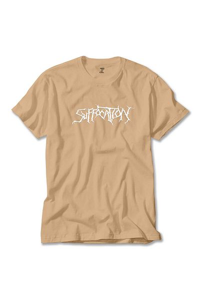 Z zepplin Κρεμ μπλουζάκι με λογότυπο Suffocation