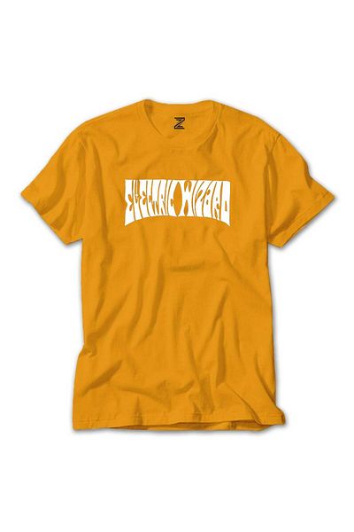 Z zepplin Κίτρινο T-shirt με κείμενο Electric Wizard