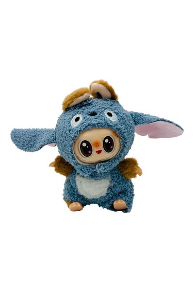 BaoBao Labubu plus albastru 18cm – jucarie moale costumata in animalut dragalas, BaoBao