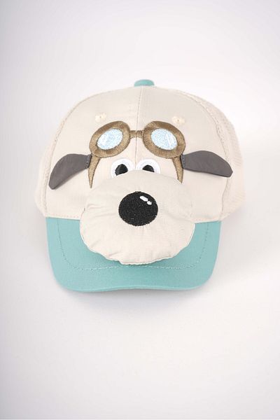 MİNİKO KİDS Kitty Baby Boy 1-3 Years Dog Model Hat