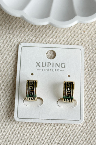 Modacaprea Xuping 14K Grek Halka Kadın Küpe – Kararmaz | Kadın Takı Xuping Küpe