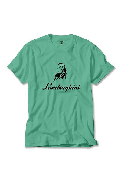 Z zepplin Πράσινο μπλουζάκι Lamborghini Text Logo