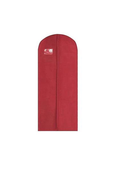 homi Clothes cover, red, 170 x 60 x 15 cm, with side bellows