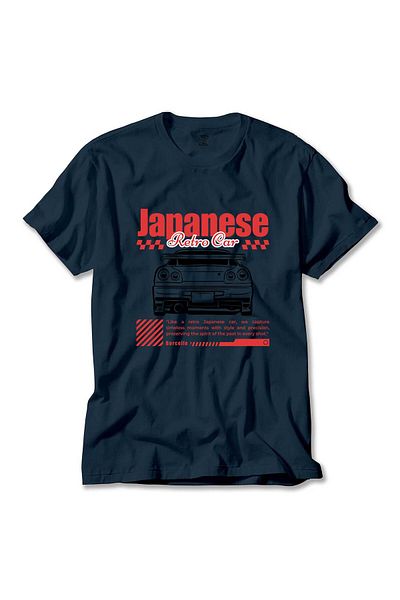 Z zepplin Ιαπωνικό μπλουζάκι GTR Navy Blue