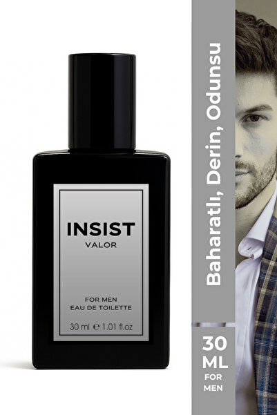 insist Valor Erkek Parfümü 30 ml, Baharatlı ve Odunsu | Bergamot, Servi, Mene...
