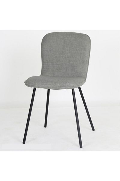 rexa Home Chair, Metal/Polyester, 44 x 52 x 77 cm