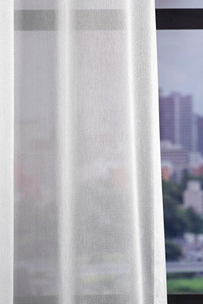 Premier Home Sarin Tulle Curtain 300X270 Ecru