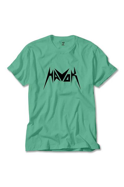 Z zepplin Πράσινο μπλουζάκι με λογότυπο Havok