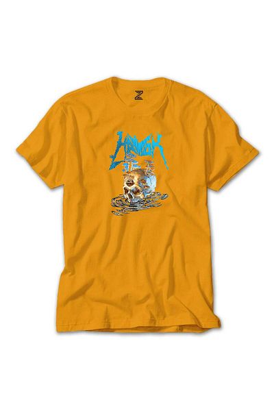Z zepplin Κίτρινο μπλουζάκι Havok Skull