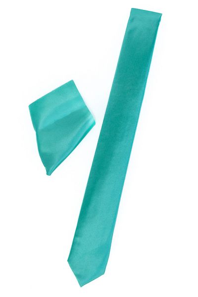 Oppland Men's Satin Fabric Tie Classic Handkerchief Stylish Easy Shape Space Slim Model Slim Fit Design