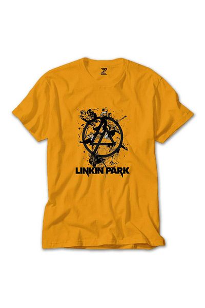 Z zepplin Κίτρινο μπλουζάκι Linkin Park Silhouette